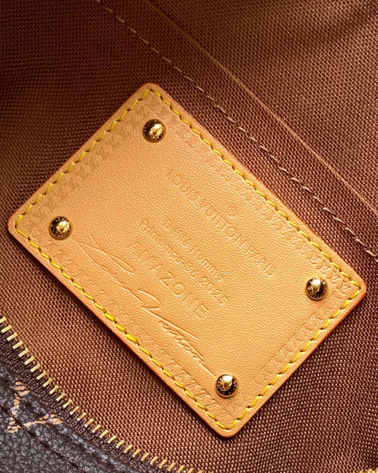 Brown Monogram Duffle Bag with Tan Trim