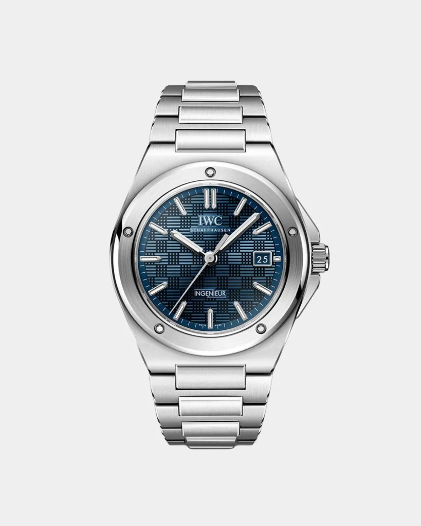 The Architect Integrated Steel Watch – Azure Blue Grid