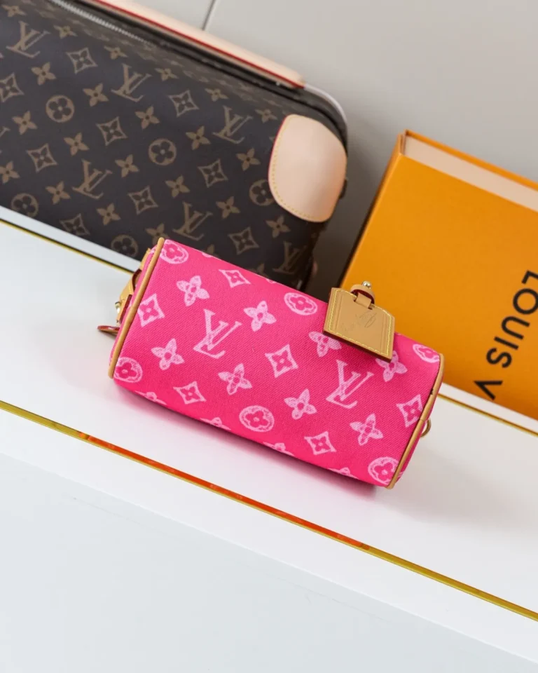 Pink Monogram Mini Top-Handle Bag