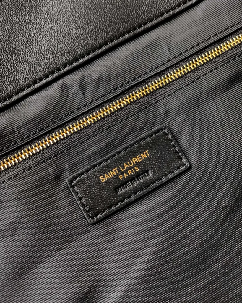Black Diamond Quilted Shopper — interior label view
