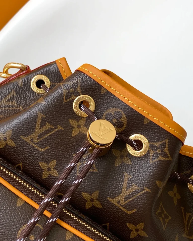 Brown Monogram Drawstring Bucket Bag