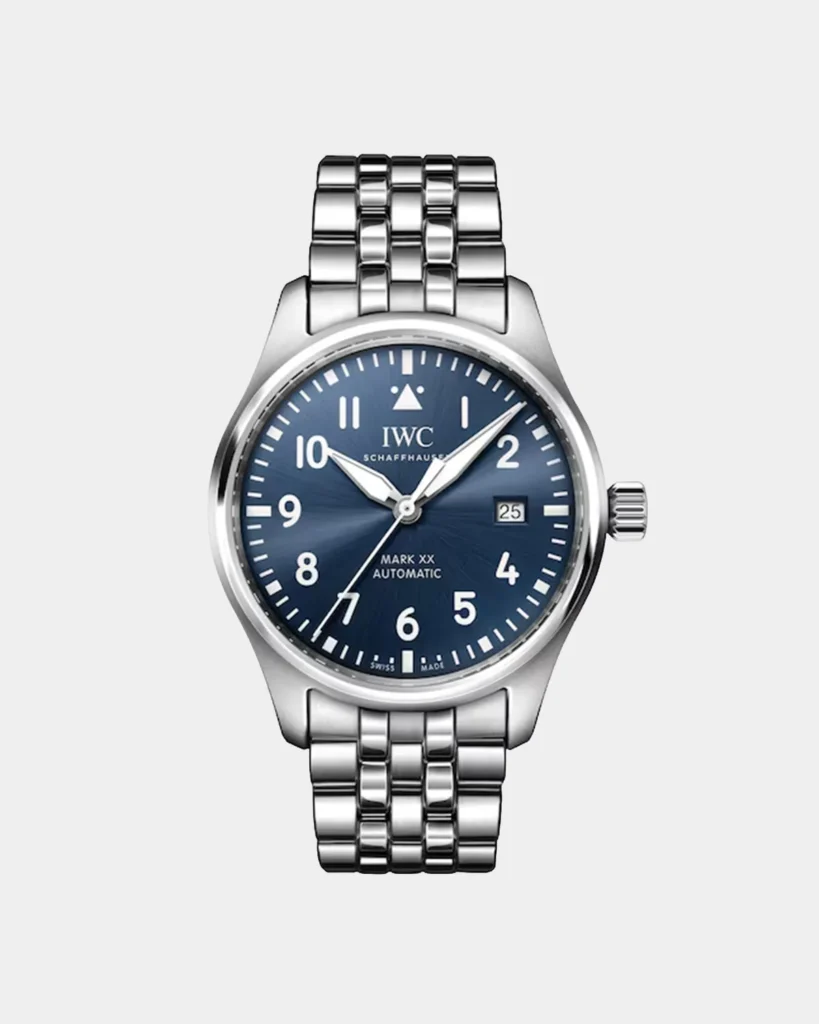 The Heritage Aviator Watch – Full Steel & Sunburst Blue