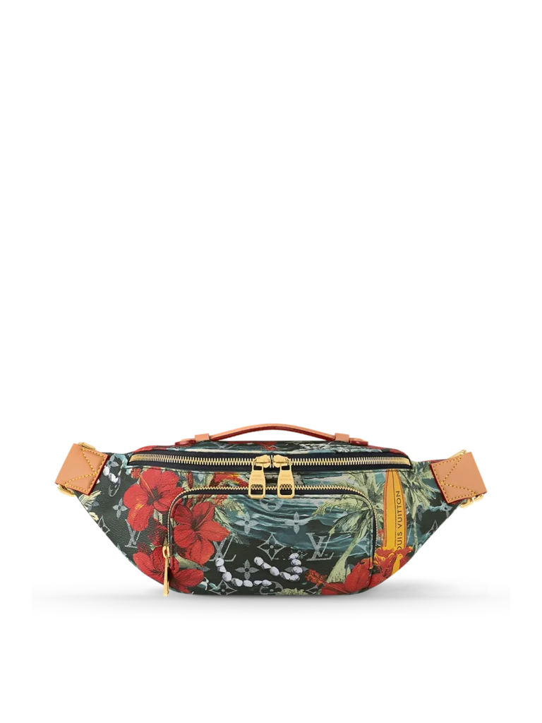 White Multicolor Monogram Shoulder Bag