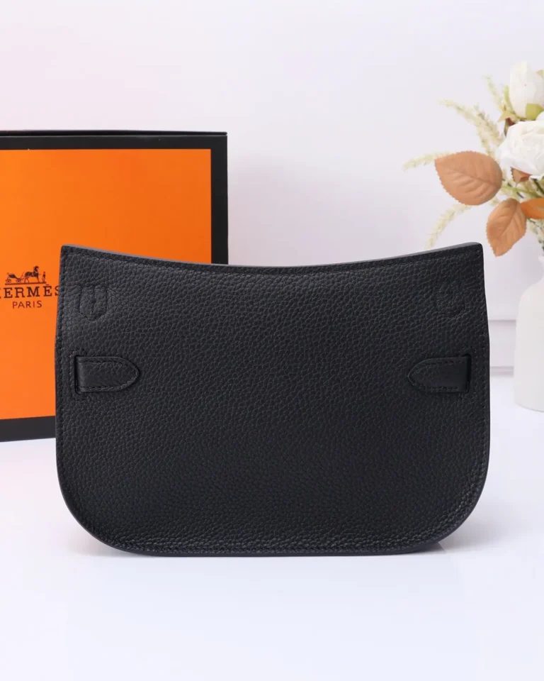 Jypsiere-Inspired Charcoal Mini Crossbody Bag, back view