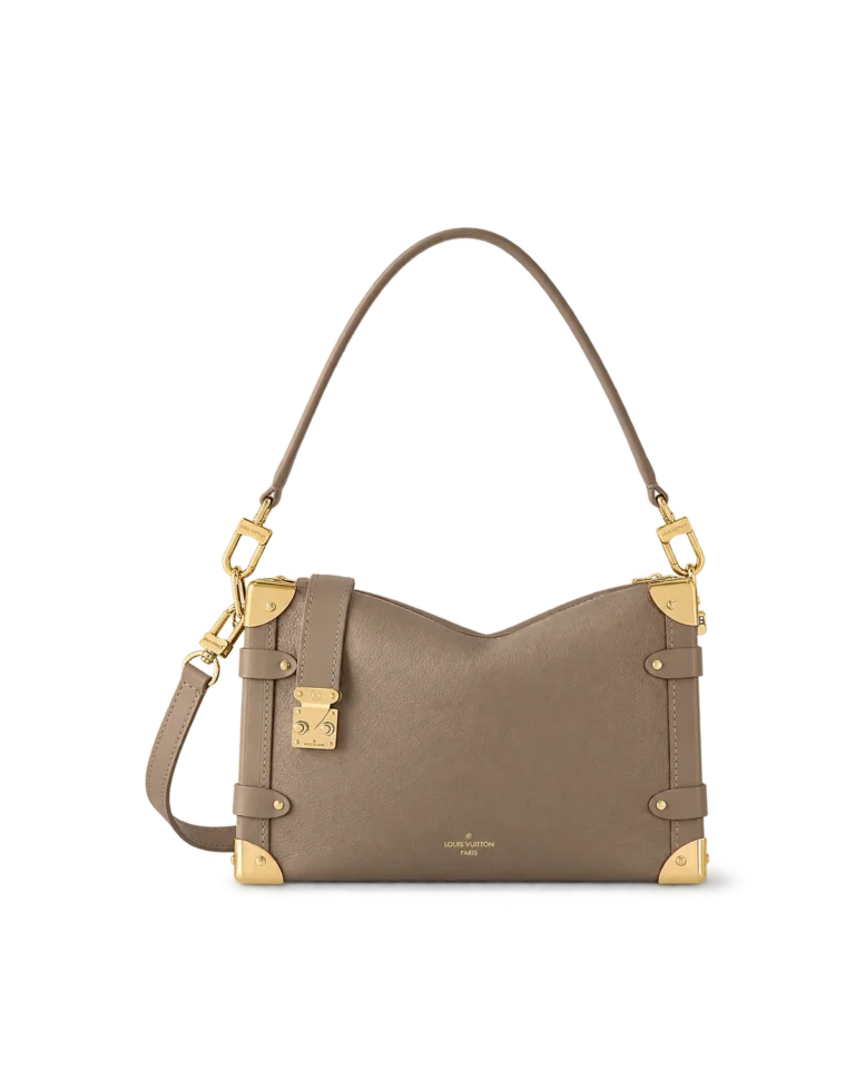 Taupe Corner-Plate Shoulder Bag — main view