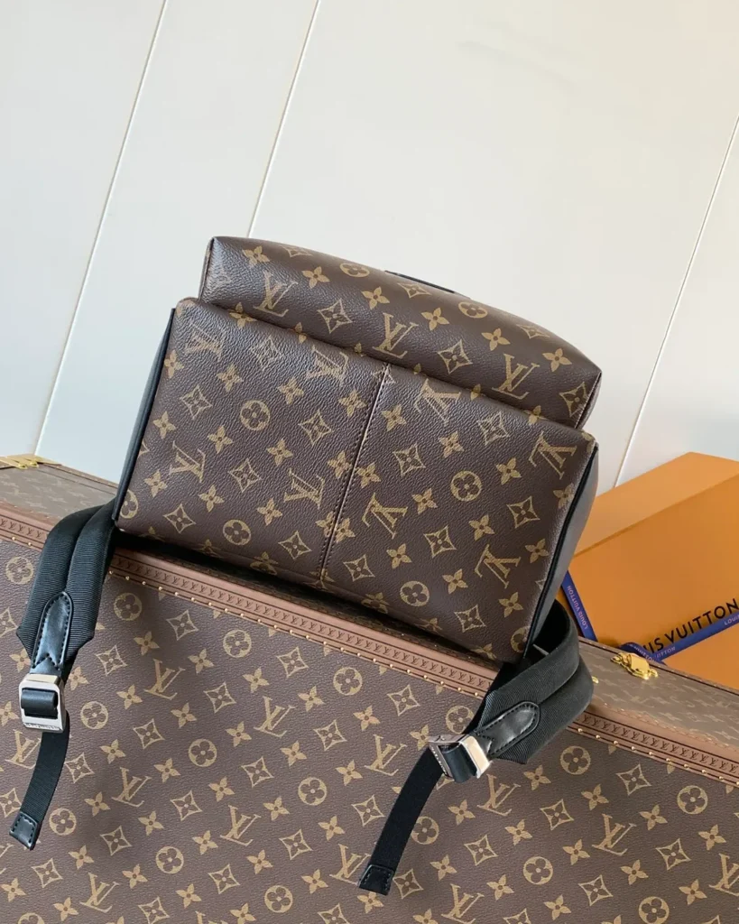 Brown Monogram Discovery-Inspired Backpack — base view