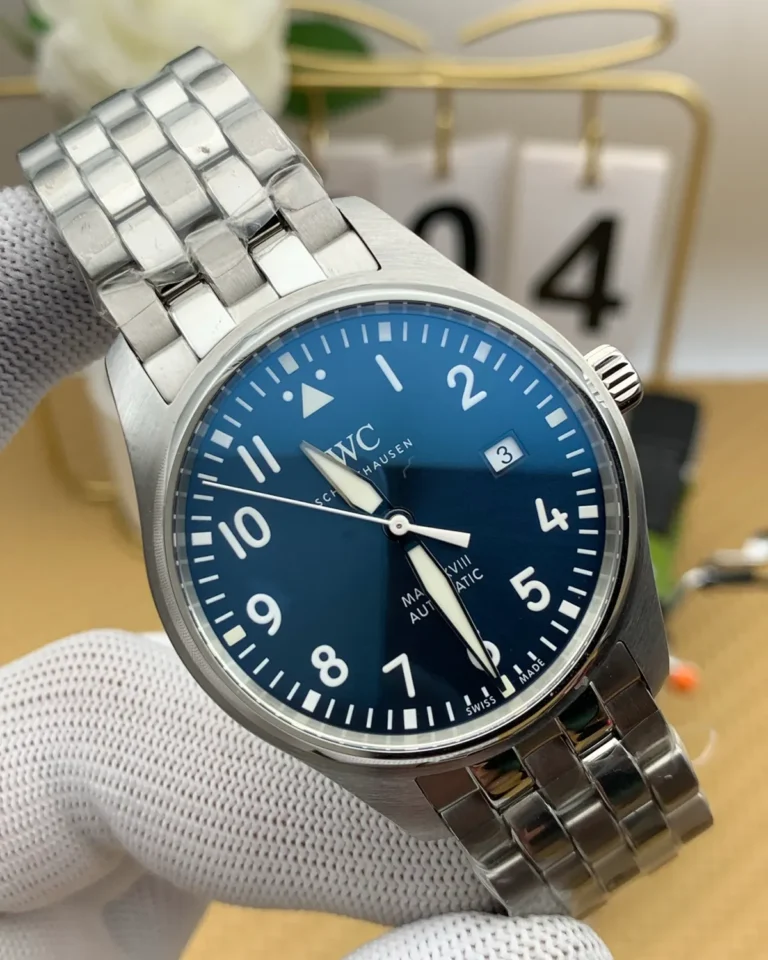 The Heritage Aviator Watch – Full Steel & Sunburst Blue