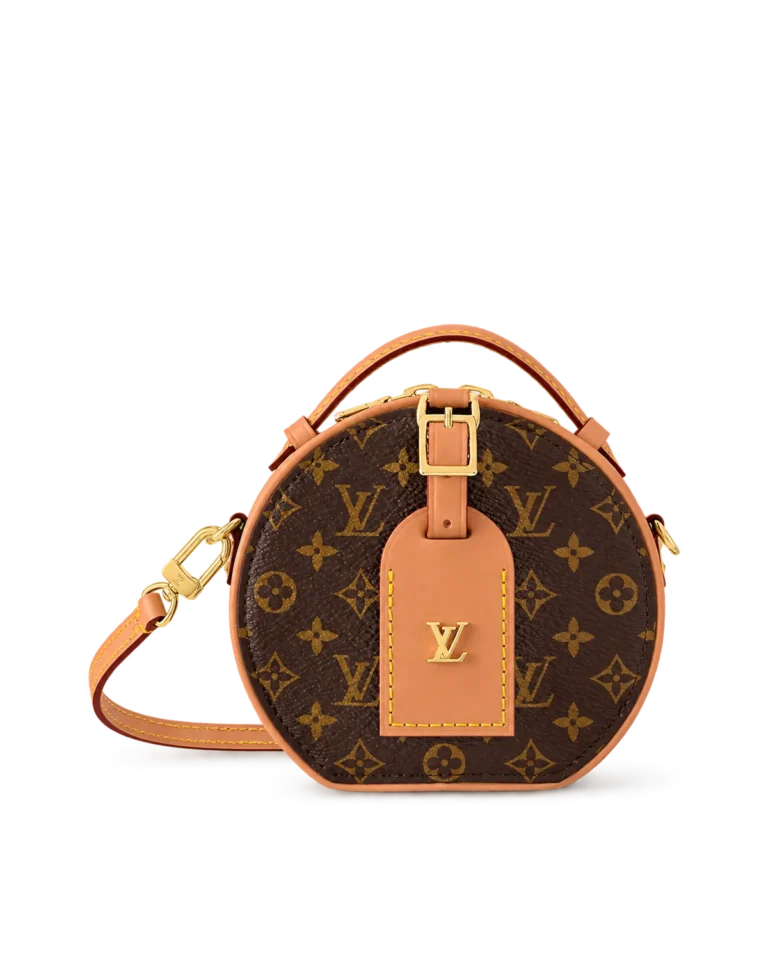 Brown Monogram Round Crossbody Bag — main view