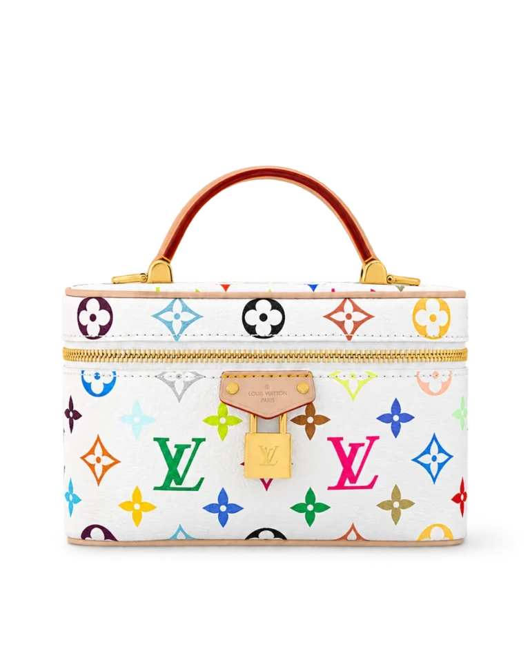 White Multicolor Monogram Vanity Bag — main view