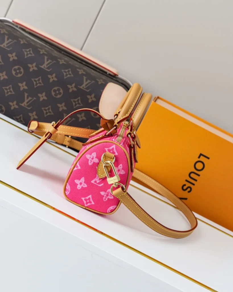 Pink Monogram Mini Top-Handle Bag — 3