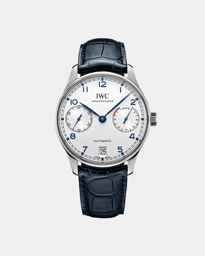 The Heritage Maritime Executive – White & Blue Leather