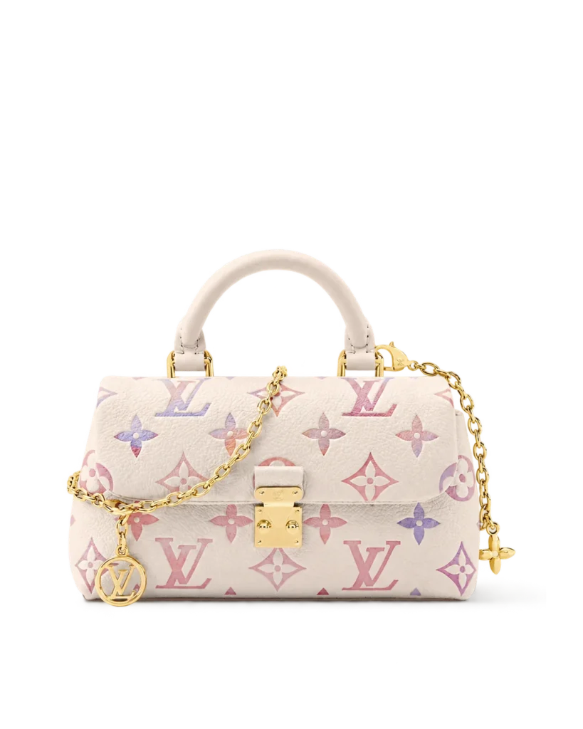 Cream Pastel Monogram Top Handle Bag — main view