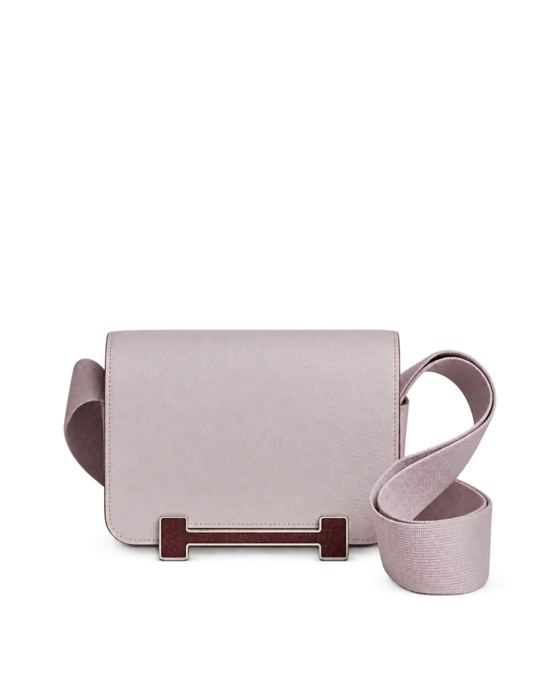 Pale Mauve geta-inspired box bag, main view