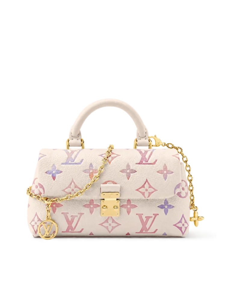 Cream Pastel Monogram Top Handle Bag — main view