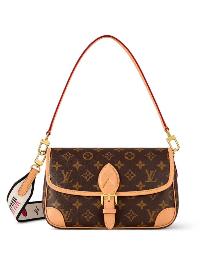 Brown Monogram Buckle Satchel — main view