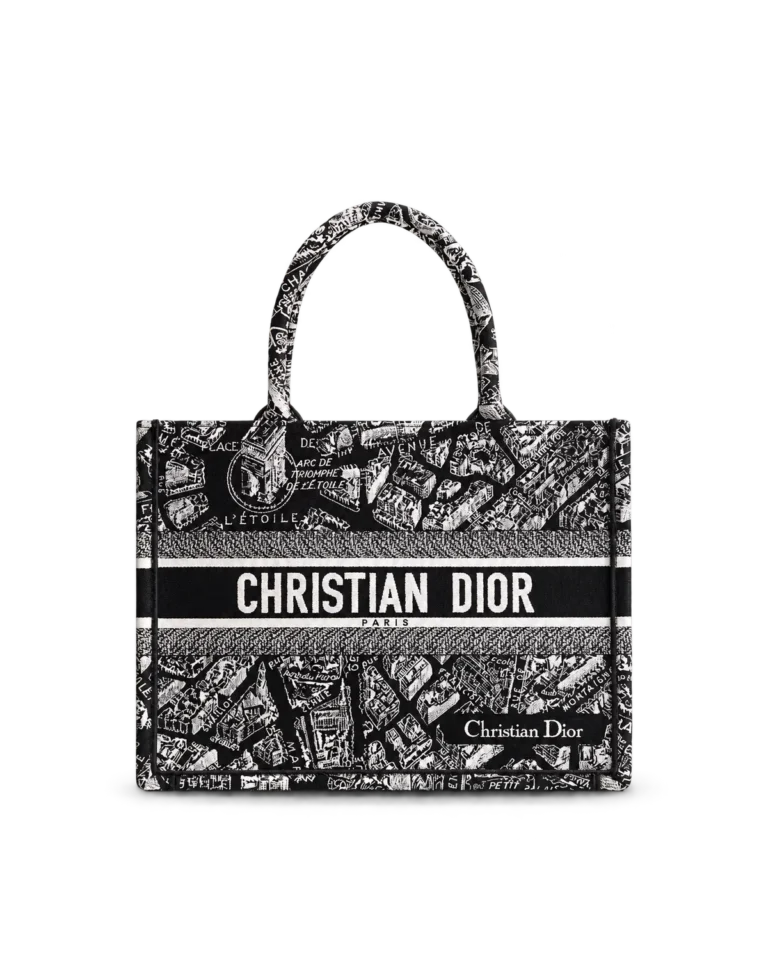 Black and White City Map Tote — main view