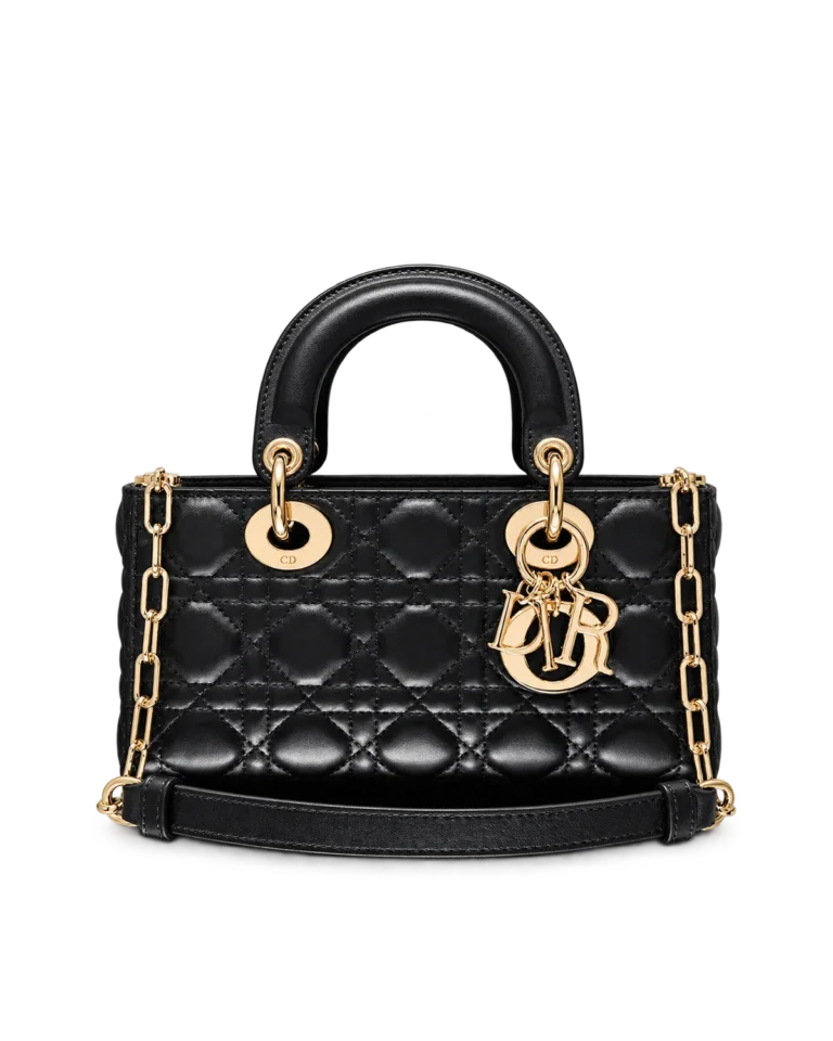 Black Quilted Chain Top Handle Bag — main view