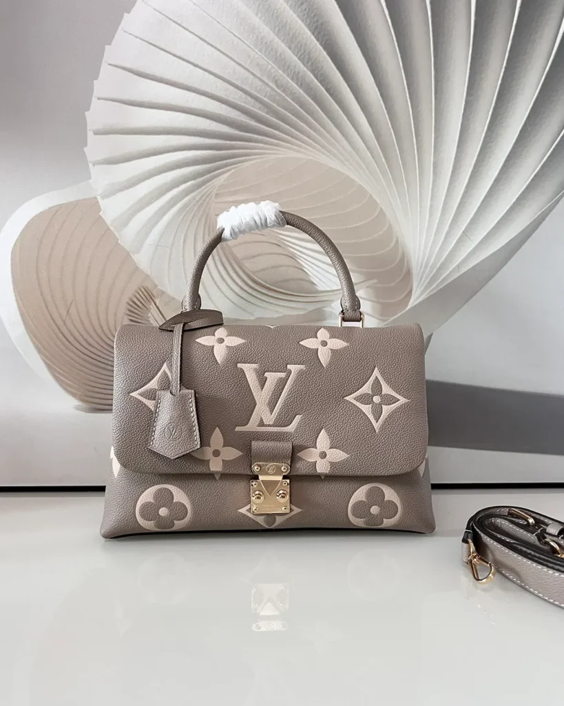 Madeleine-Inspired Monogram Top-Handle Handbag — front view