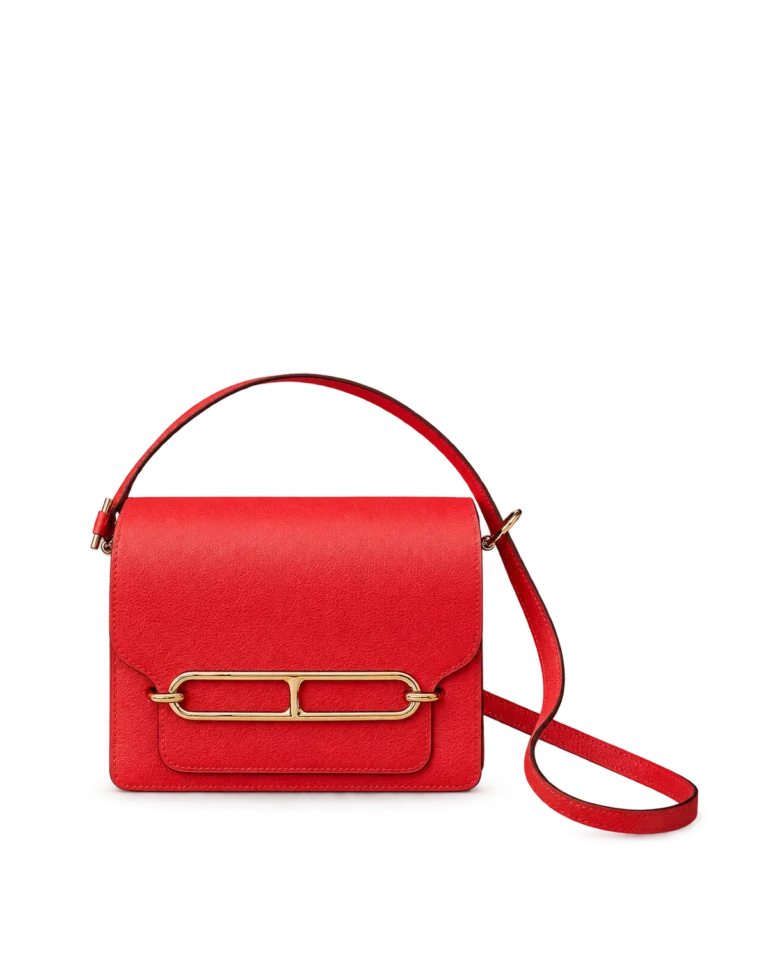 Red roulis-inspired mini bag, main view