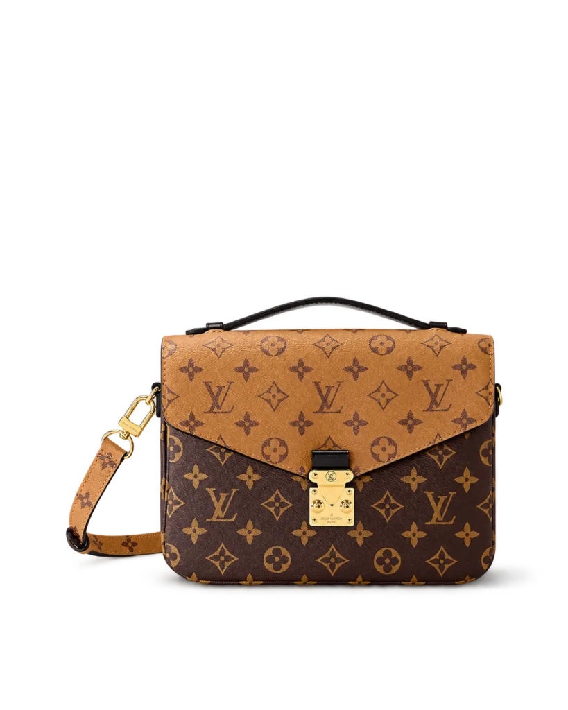 Two-Tone Monogram Envelope Satchel — main view