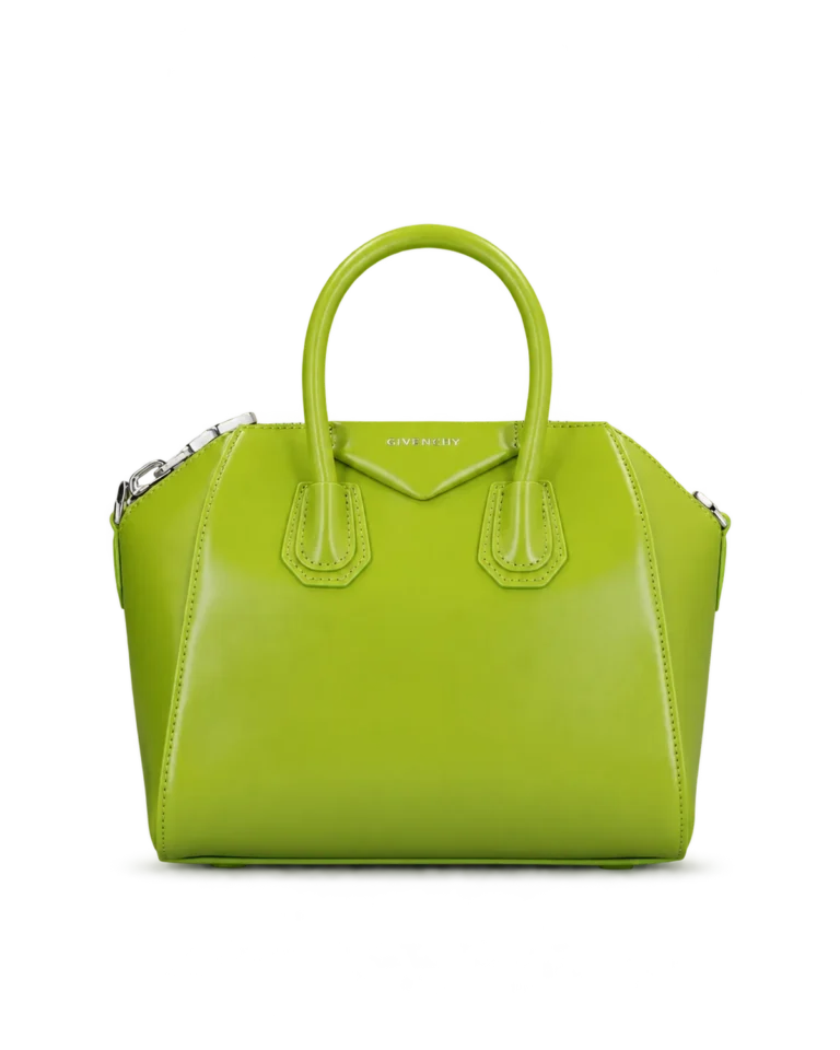 Lime Green Architectural Top Handle Bag — main view