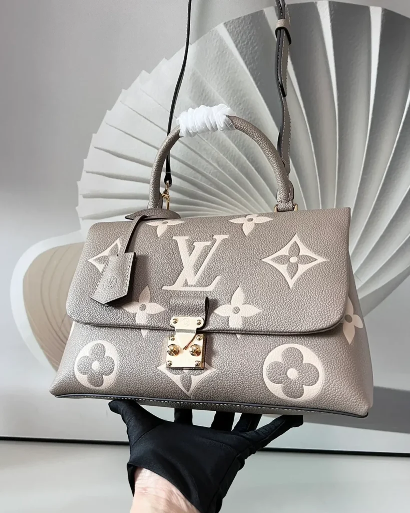 Madeleine-Inspired Monogram Top-Handle Handbag — shoulder strap view