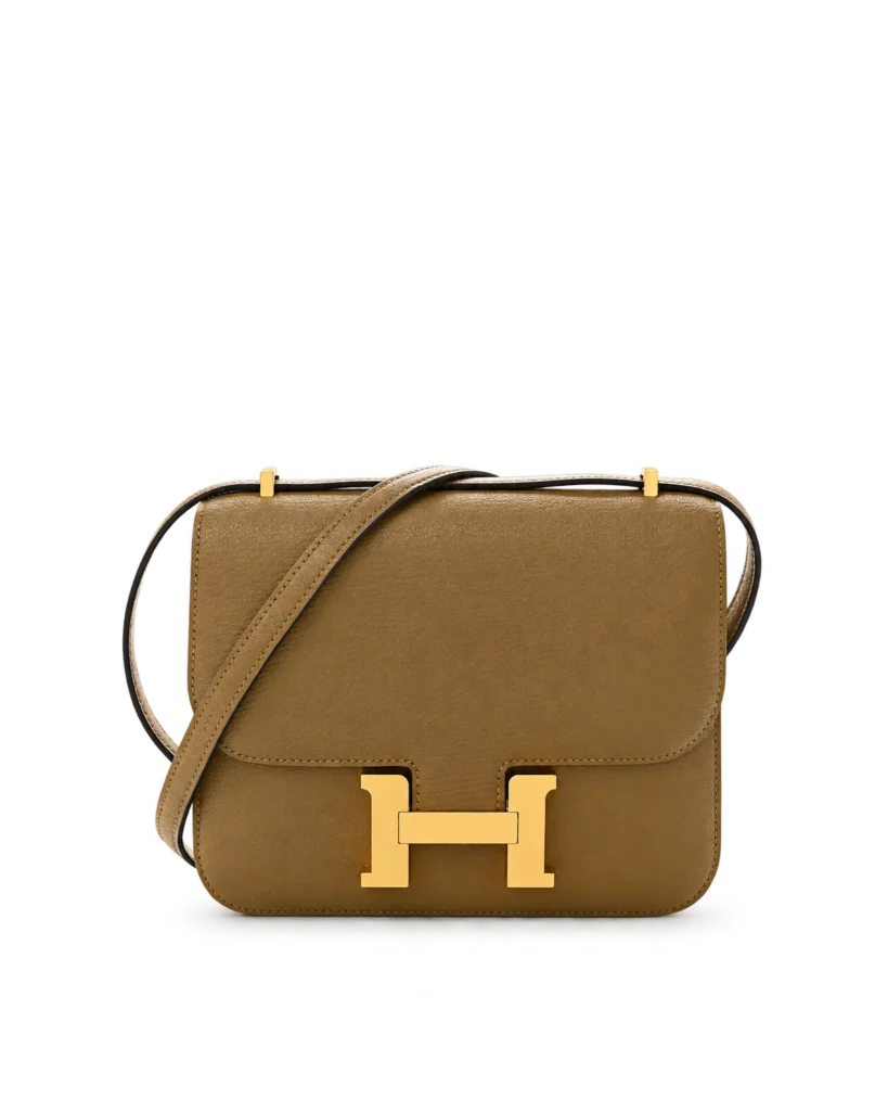 Kraft Tan constance-inspired mini 18 bag, main view