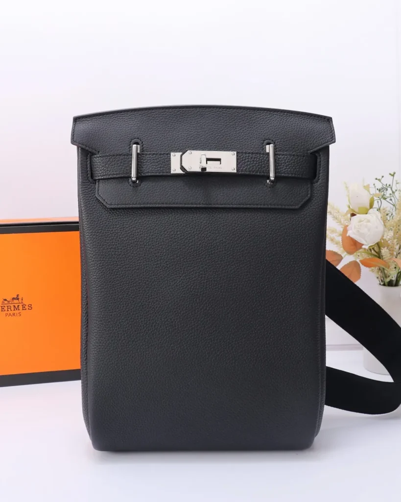 Dark Navy Tall Strap Bag — front view