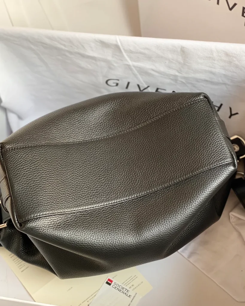 Black Rounded Twin-Handle Satchel — base