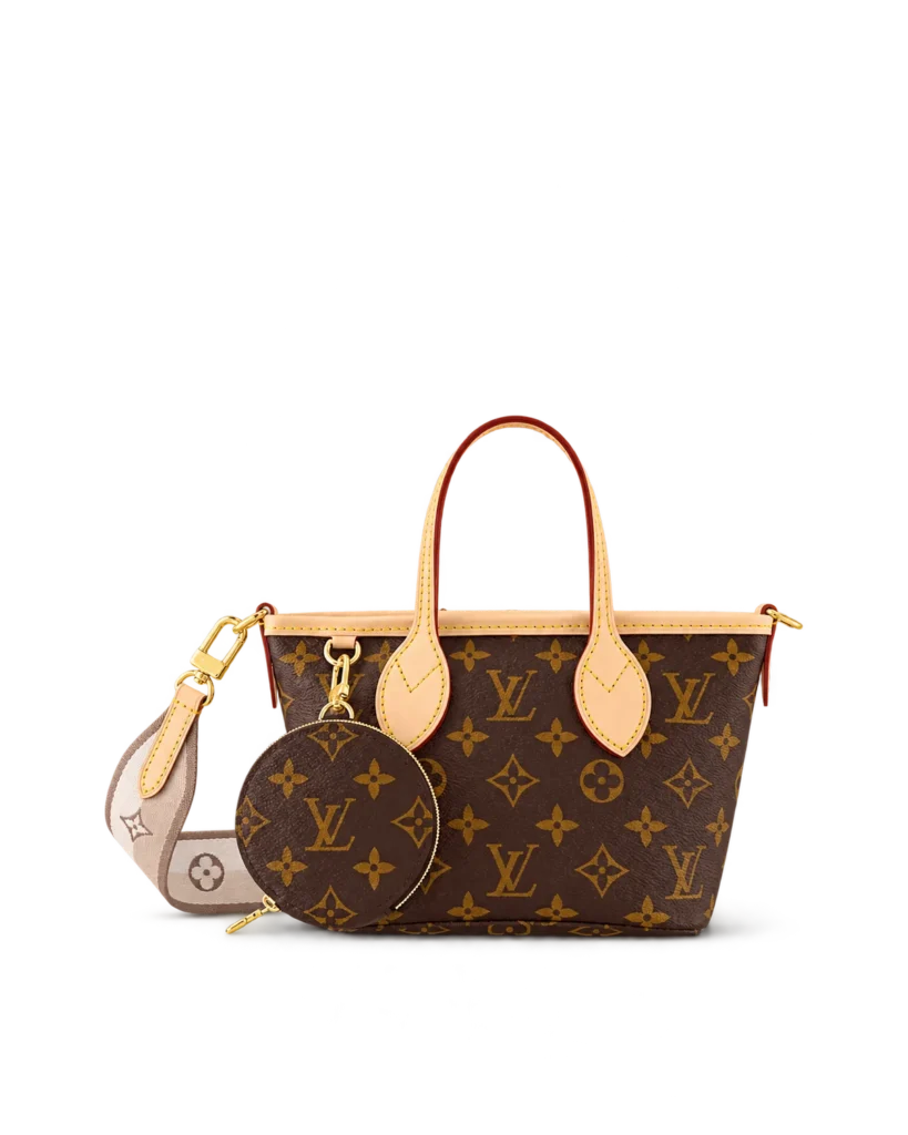Brown Monogram Mini Tote with Round Pouch — main view