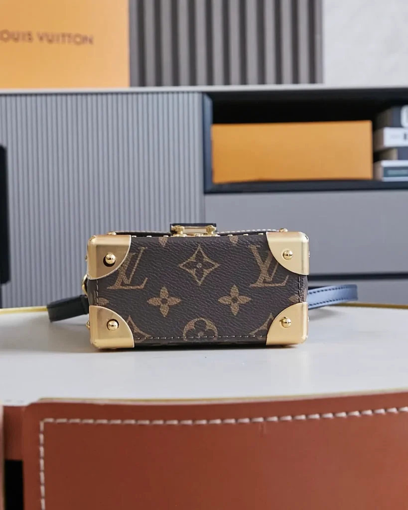 Two-Tone Monogram Vertical Box Bag — base view