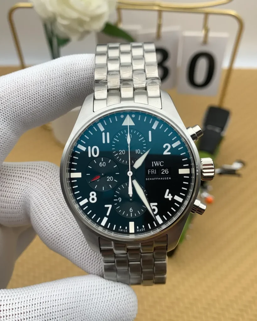 The Stratosphere Aviator Chronograph – Full Steel & Blue — 2