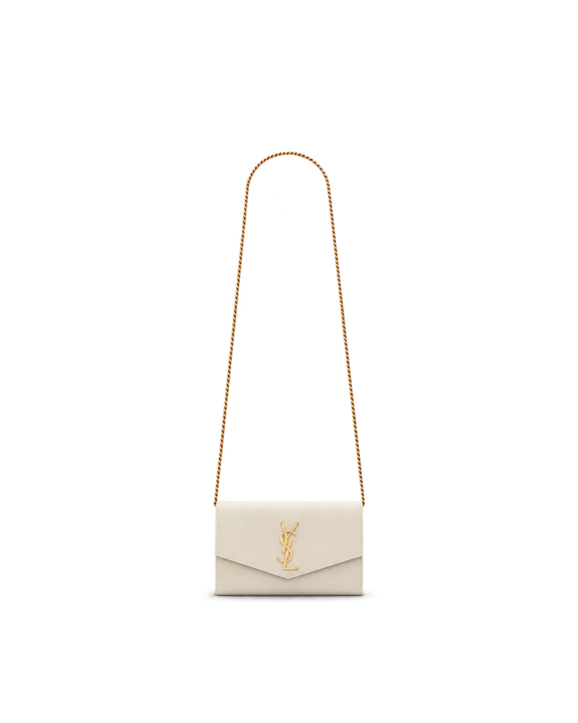 Cream Envelope Chain Wallet — main view