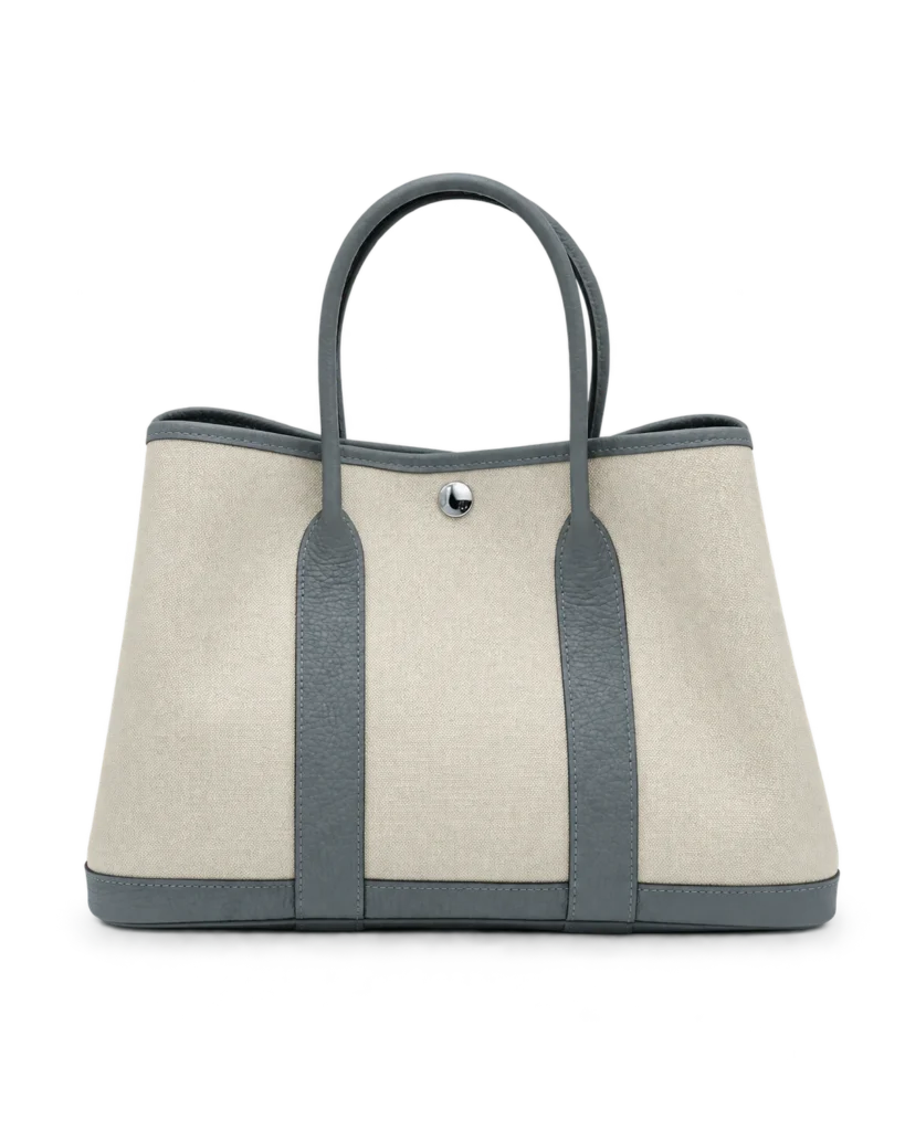 Garden Party-Inspired 30 Grey Canvas Tote, main view