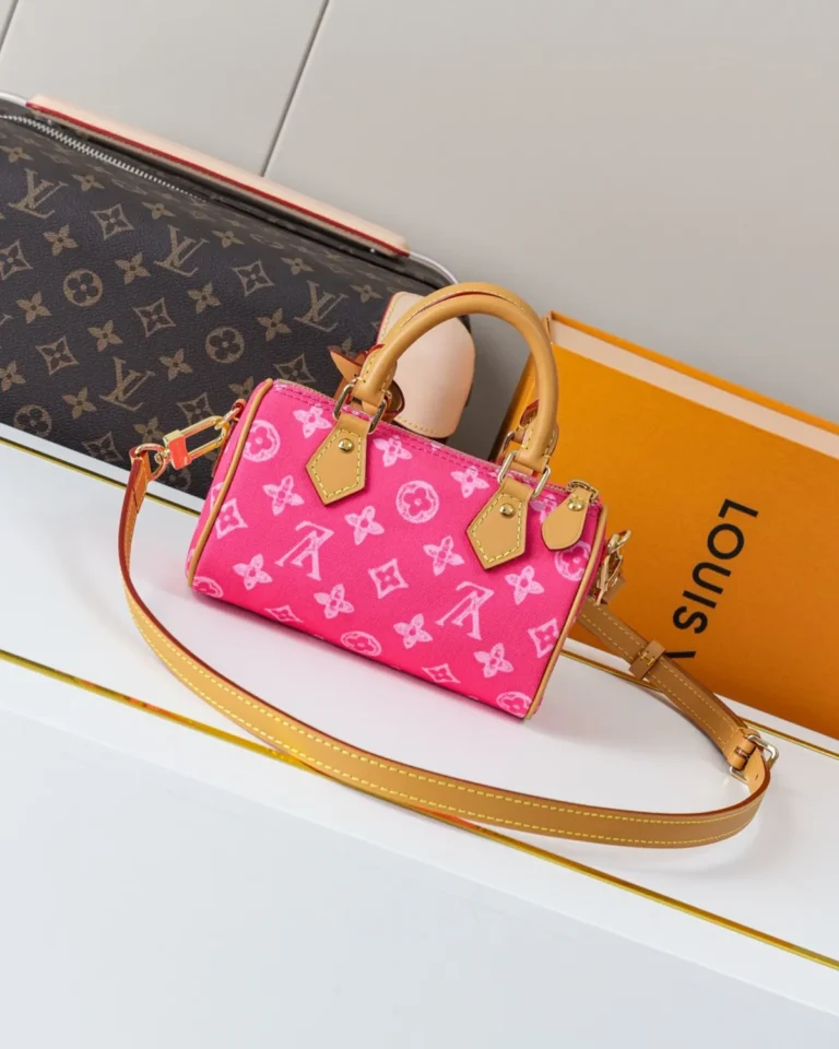 Pink Monogram Mini Top-Handle Bag
