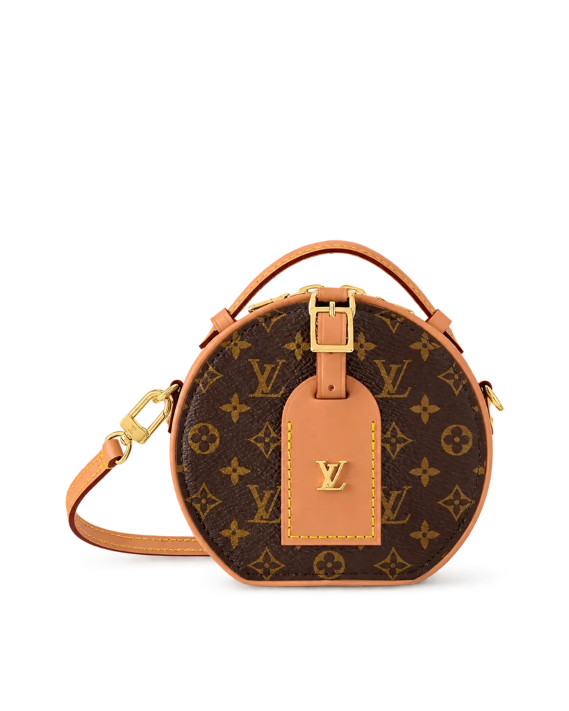 Brown Monogram Round Crossbody Bag — main view
