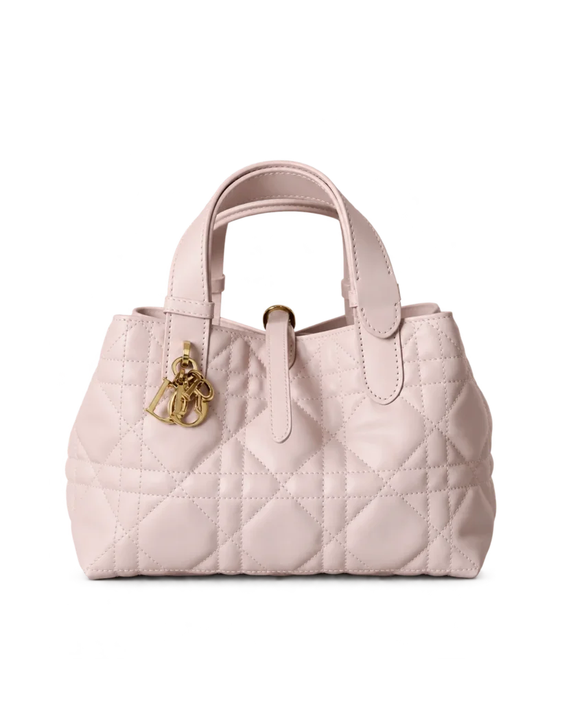 Pale Pink Soft Quilted Tote — main view