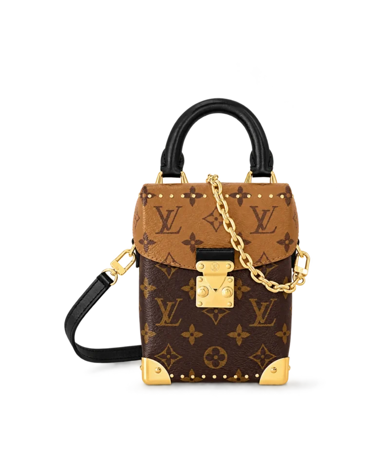 Two-Tone Monogram Vertical Box Bag — main view