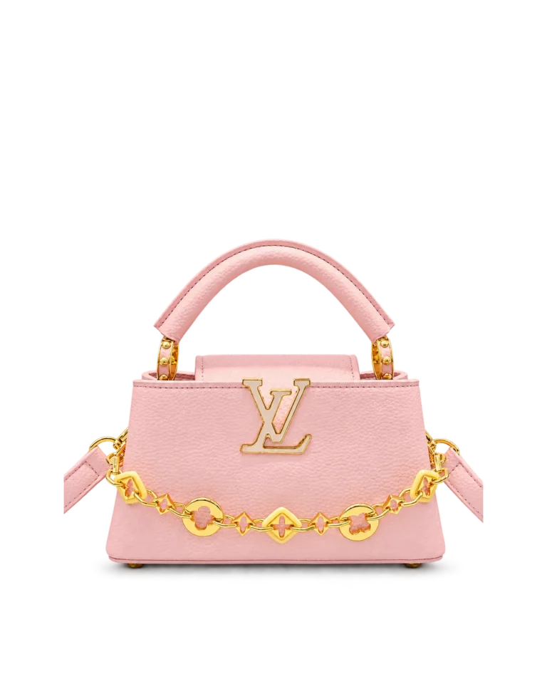 Pink Floral-Chain Top-Handle Bag — main view