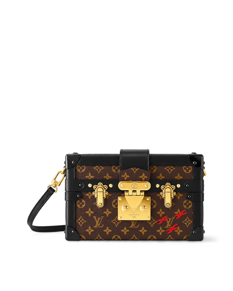 Brown Monogram Black-Trim Trunk Bag — main view
