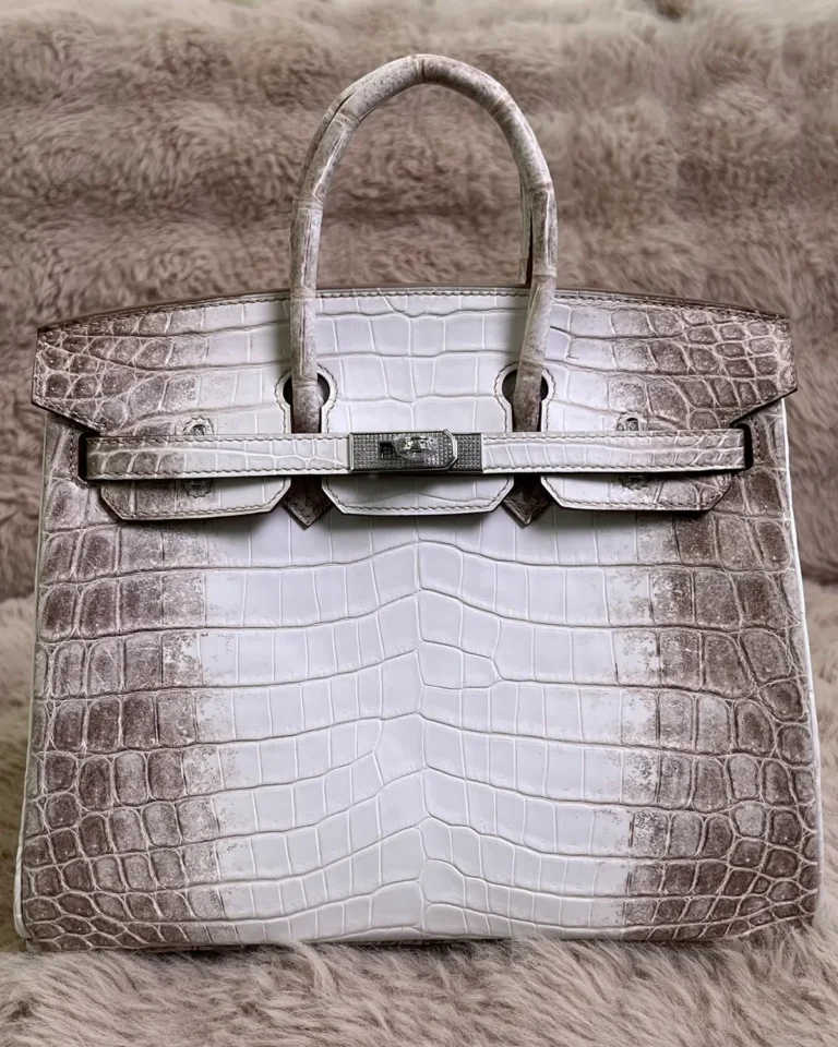 Grey Ivory Gradient Scale-Texture Bag — front view