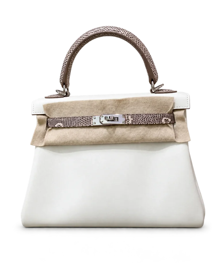 Kelly-Inspired 25 Natural Scale-Trim Bag, main view