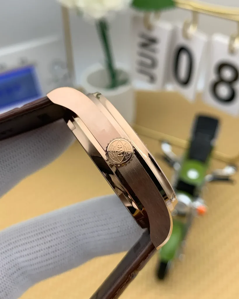 The Heritage Maritime Executive – Rose-Gold-Tone & Brown Leather — 4