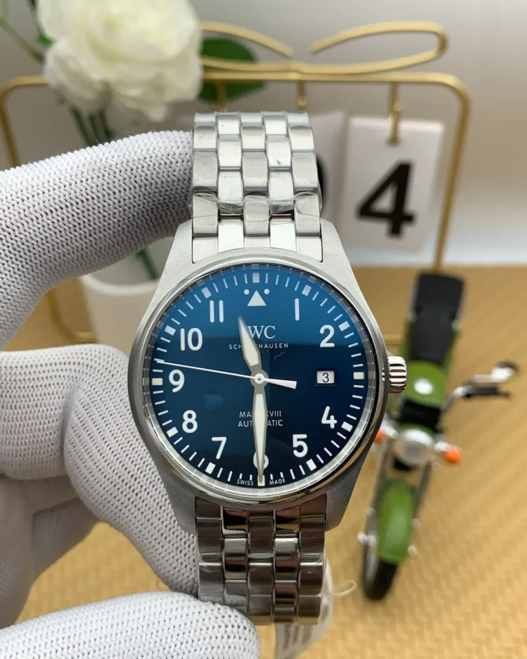 The Heritage Aviator Watch – Full Steel & Sunburst Blue