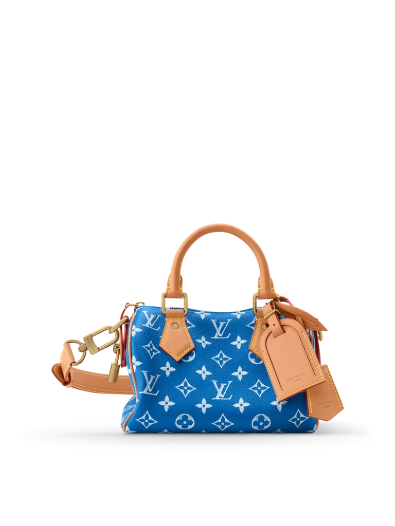 Brown Monogram Duffle Bag with Tan Trim