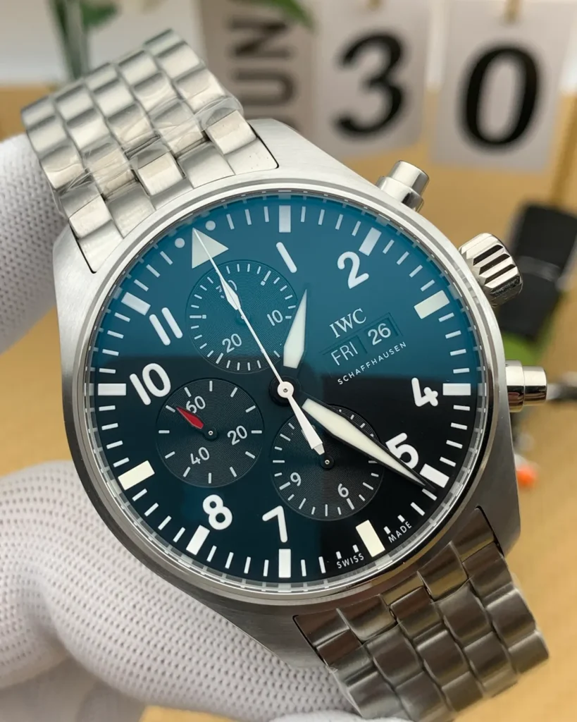 The Stratosphere Aviator Chronograph – Full Steel & Blue — 4