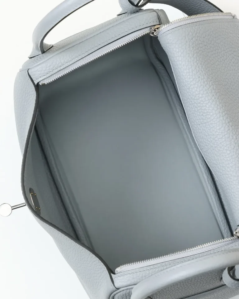 Ice Blue Folded Shoulder Bag — interior view