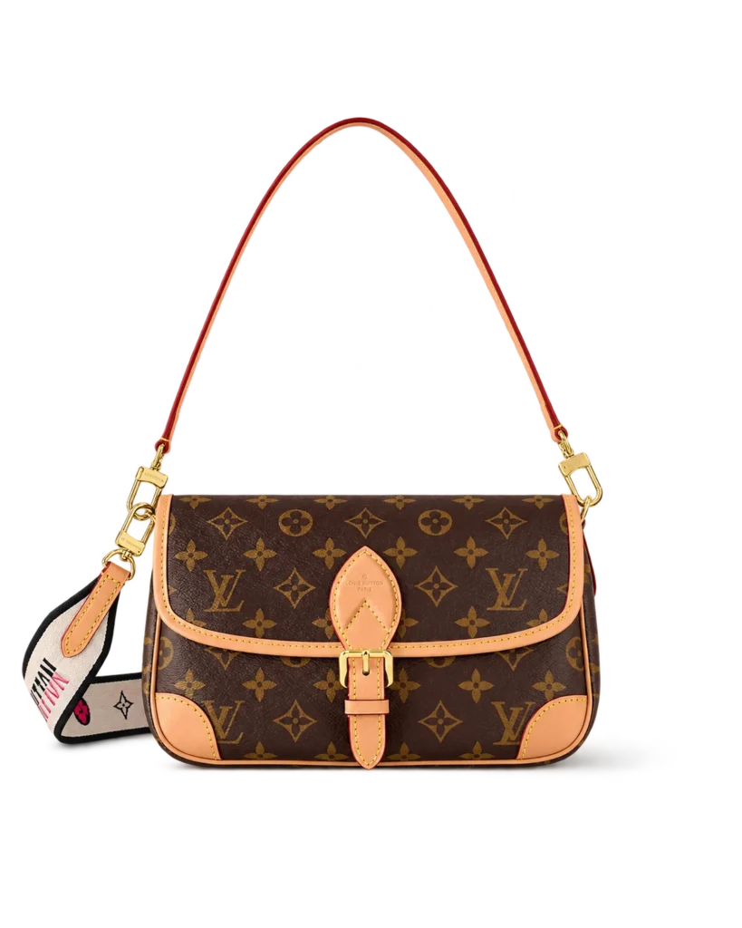 Brown Monogram Buckle Satchel — main view