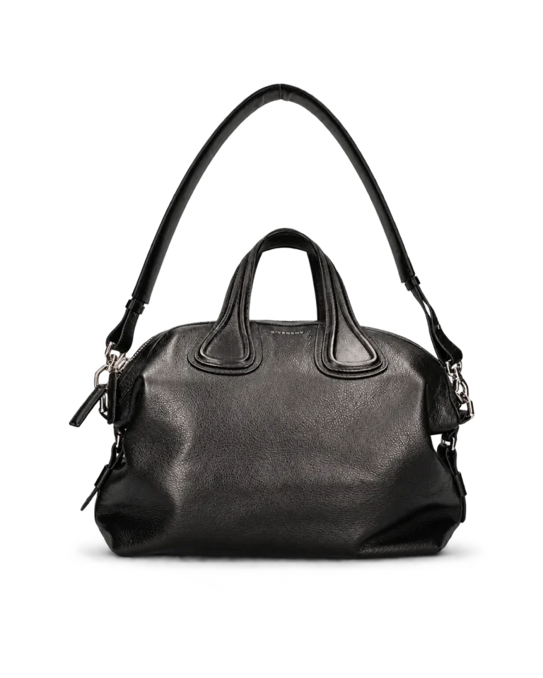 Black Rounded Twin-Handle Satchel — main view