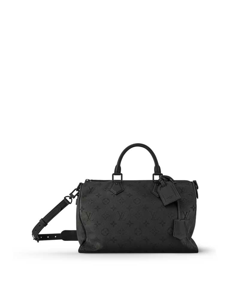 Cream and Pale-Pink Monogram Top-Handle Bag